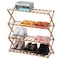Basicwise Bamboo Foldable Shoe Rack, Free Standing Shoe Organizer Storage Rack, 4 Tier QI004329.4 - alternate 1